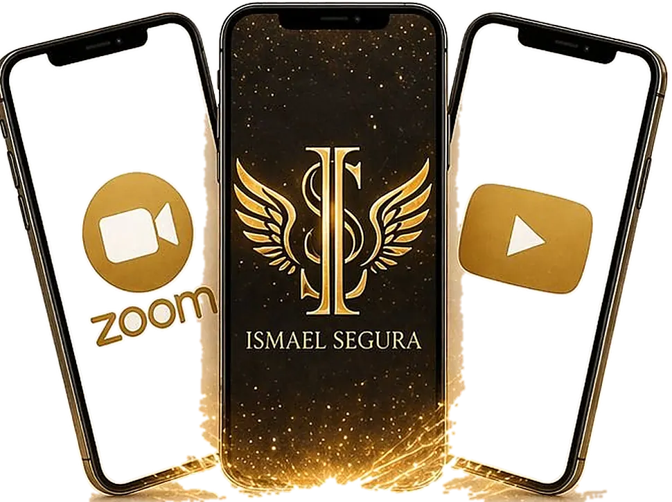 La sala de Zoom, la app del método y el canal de YouTube de Ismael Segura